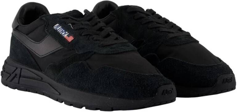 Autry Zwarte Nylon Sneakers Reelwind