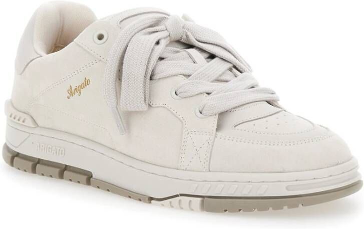 Axel Arigato Beige Lage Top Gelamineerd Leren Sneakers Beige Heren