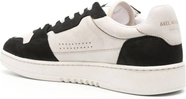 Axel Arigato Beige Nubuck Sneakers met Zwarte Leren Panelen Black Heren