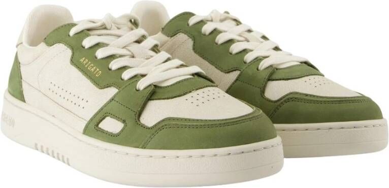 Axel Arigato Beige Groen Leren Sneakers Dice Lo
