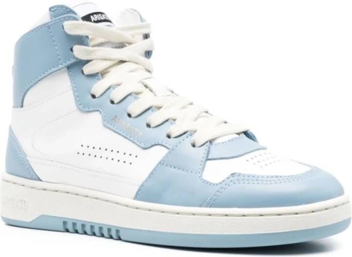 Axel Arigato Wit Stoffig Blauwe High-Top Sneakers White Dames