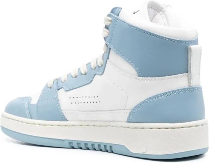 Axel Arigato Wit Stoffig Blauwe High-Top Sneakers White Dames