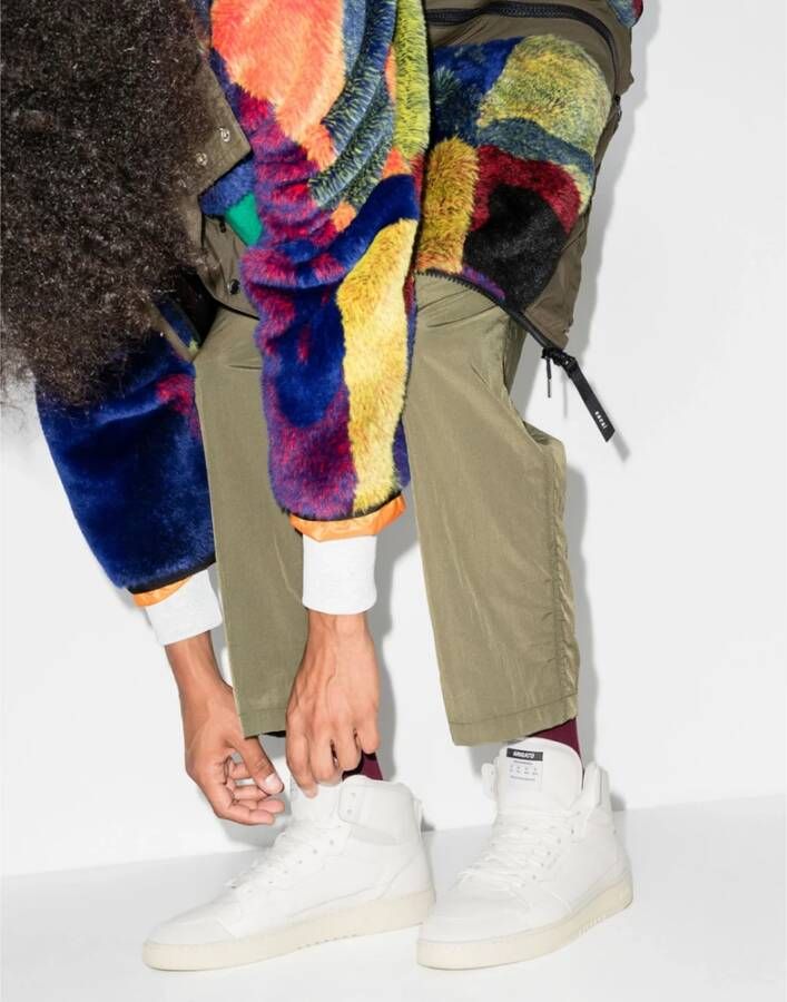Axel Arigato Wit Grijs High-Top Sneakers White Heren