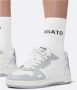 Axel Arigato Witte Leren Sneakers Ronde Neus White Dames - Thumbnail 7
