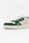 Axel Arigato Witte Sneakers met Lage Top en Groen en Wit Leer White Dames - Thumbnail 3