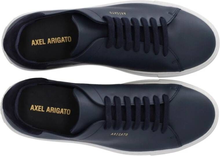 Axel Arigato Donkerblauwe Leren Sneakers Minimalistisch Profiel