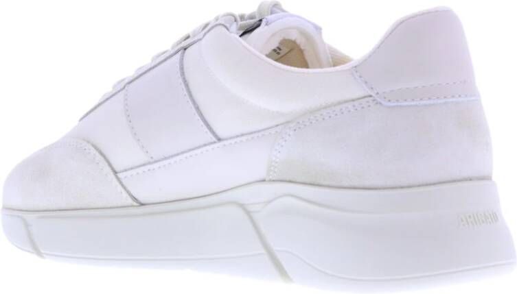 Axel Arigato Monochrome Leren Sneakers Wit Heren