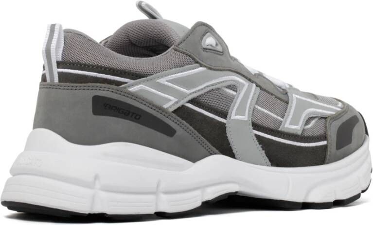 Axel Arigato Grijze Leren Marathon R-Trail Chunky Sneakers Grijs Heren