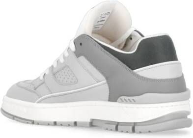 Axel Arigato Grijze Leren Sneakers met Gouden Logo Gray Heren