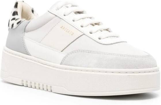 Axel Arigato Grijze Witte Panel Sneakers met Logo Print Gray Dames