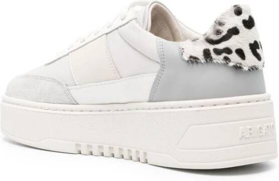 Axel Arigato Grijze Witte Panel Sneakers met Logo Print Gray Dames