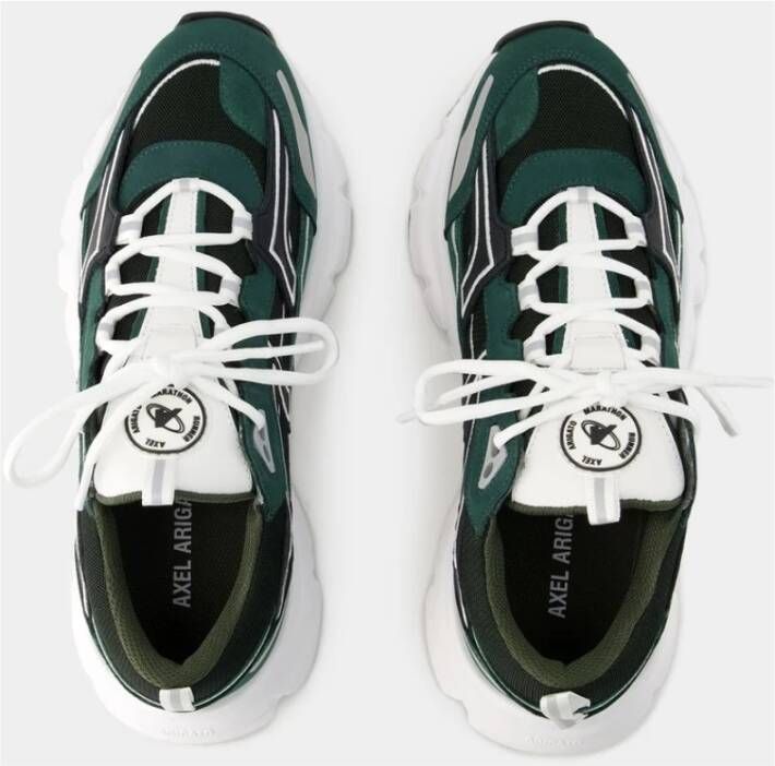 Axel Arigato Groen Zwarte Leren Trail Sneakers Green Heren