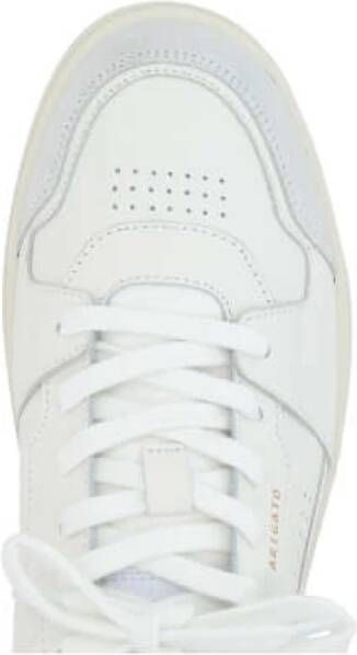 Axel Arigato Witte lage sneakers met grijs suède White Heren