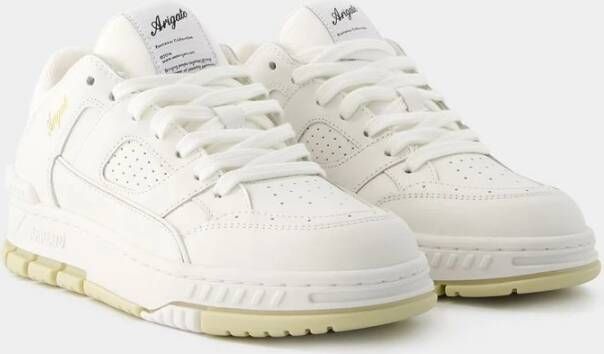 Axel Arigato Witte Beige Leren Sneakers Area Lo Wit Dames