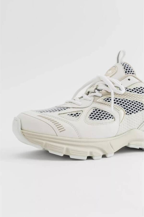 Axel Arigato Leren Mesh Sneakers Wit Heren