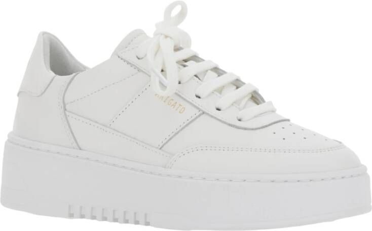 Axel Arigato Vintage Witte Leren Sneakers met Logo White Dames