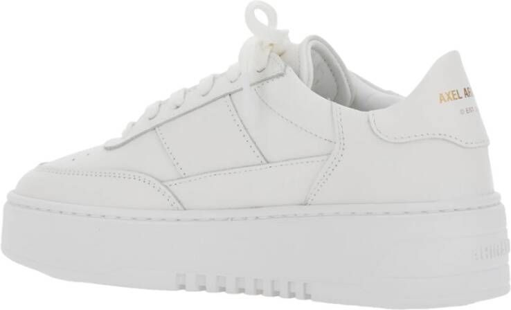Axel Arigato Vintage Witte Leren Sneakers met Logo White Dames