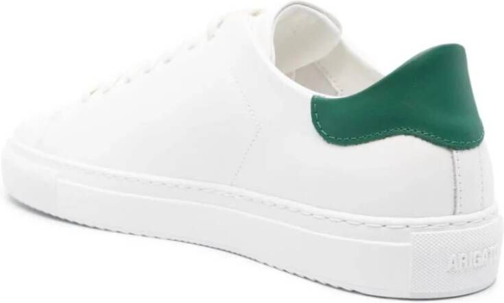 Axel Arigato Witte lage sneakers met groen leren hielstuk White Heren - Foto 3