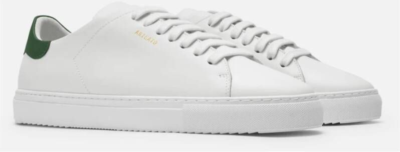 Axel Arigato Witte lage sneakers met groen leren hielstuk White Heren - Foto 5