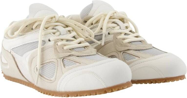 Axel Arigato Witte Leren Sneakers Amandel Teen