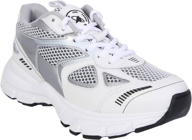 Axel Arigato Witte Sneakers met Reflecterende Details Gray Dames