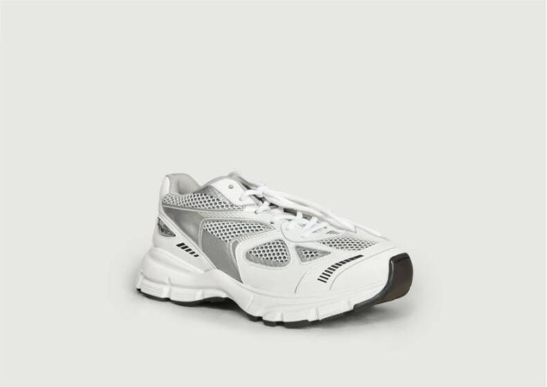 Axel Arigato Zilver Wit Leren Marathon Runner Sneakers White Dames