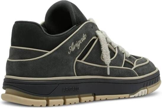 Axel Arigato Zwarte Leren Sneaker met Suède Panelen