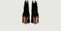 BA&SH Caitlin Leren Enkellaarzen met Hak Black Dames - Thumbnail 3