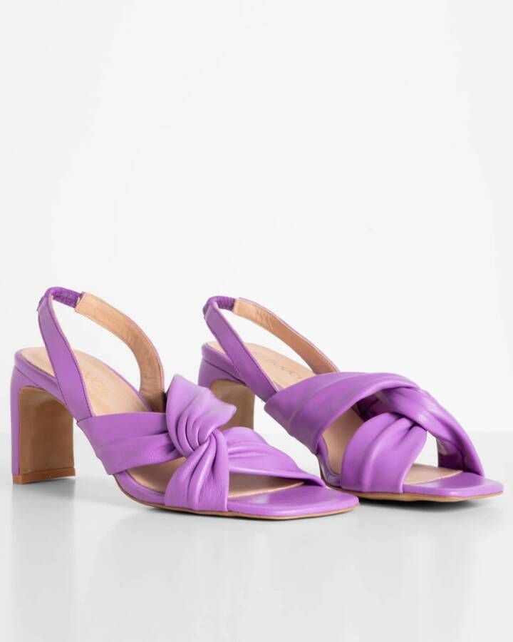 Babouche Sandalen met hak Anne-1 Purple Dames