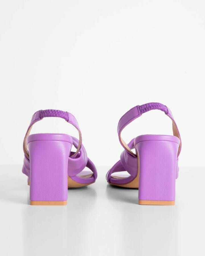 Babouche Sandalen met hak Anne-1 Purple Dames