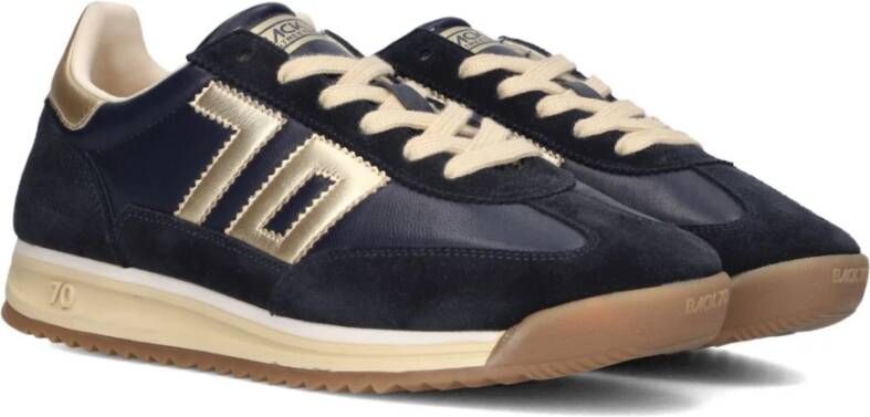 BACK70 Lage Sneakers Dames Jogger Maat: 39 Materiaal: Suède Kleur: Donkerblauw - Foto 3