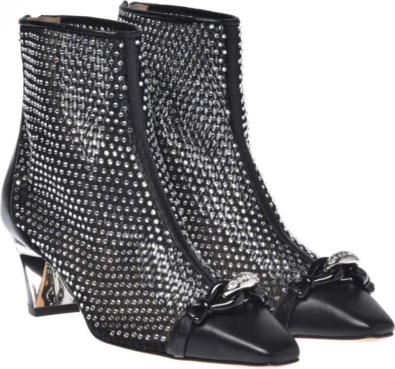 Baldinini Ankle boot in black mesh Black Dames