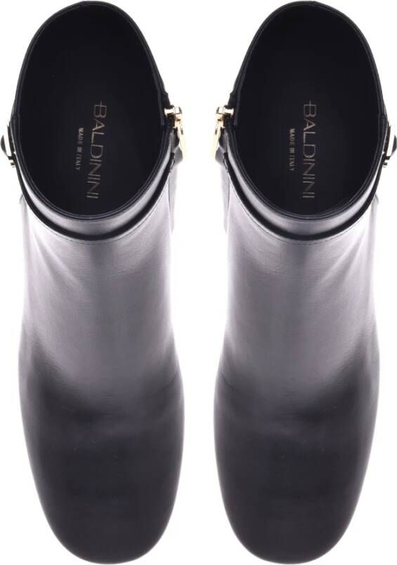 Baldinini Ankle boots in black leather Black Dames
