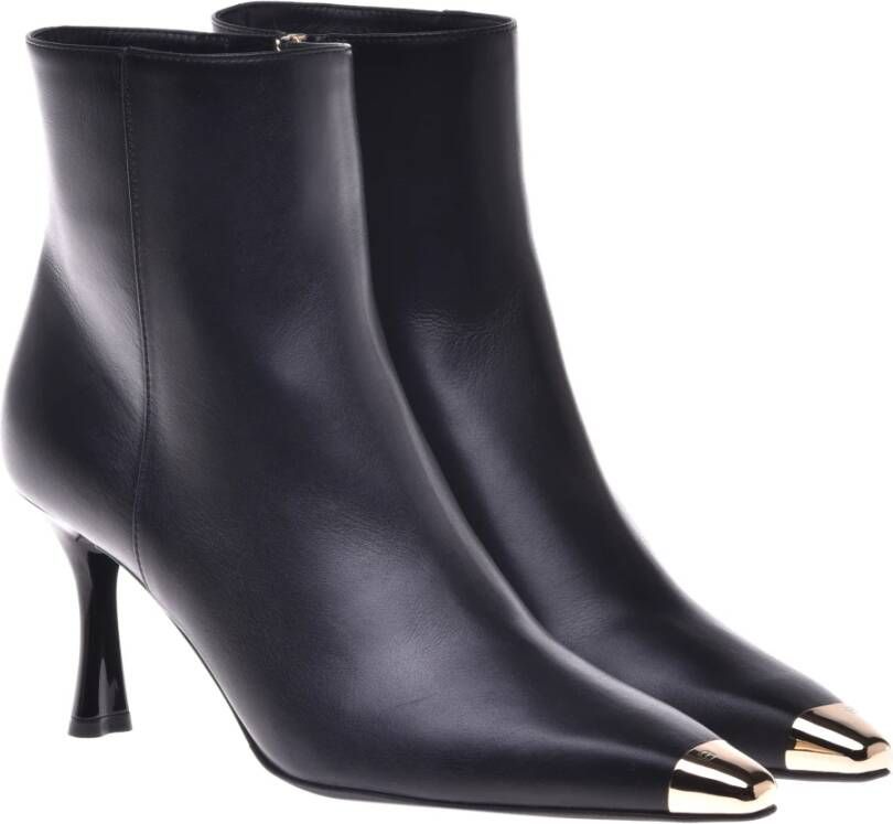 Baldinini Ankle boots in black leather Black Dames
