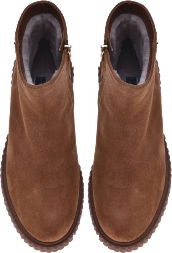Baldinini Ankle boots in leather suede Brown Dames