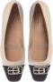 Baldinini Ballerina pump in black and vanilla leather Multicolor Dames - Thumbnail 2
