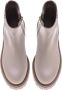 Baldinini Beige and platinum calfskin ankle boots Beige Dames - Thumbnail 2