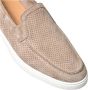 Baldinini Beige perforated suede slipper - Thumbnail 2