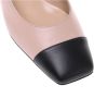 Baldinini Black and nude leather court shoe - Thumbnail 2