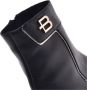 Baldinini Black and platinum calfskin ankle boots Zwart Dames - Thumbnail 4