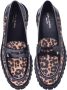 Baldinini Black leather and leopard print suede loafers - Thumbnail 2
