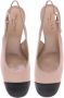 Baldinini Black leather and nude leather slingback Pink Dames - Thumbnail 2