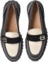 Baldinini Black leather and vanilla patent leather loafers - Thumbnail 2