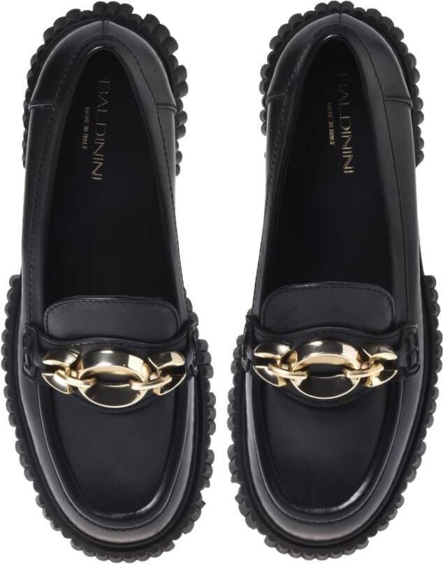 Baldinini Black leather loafers