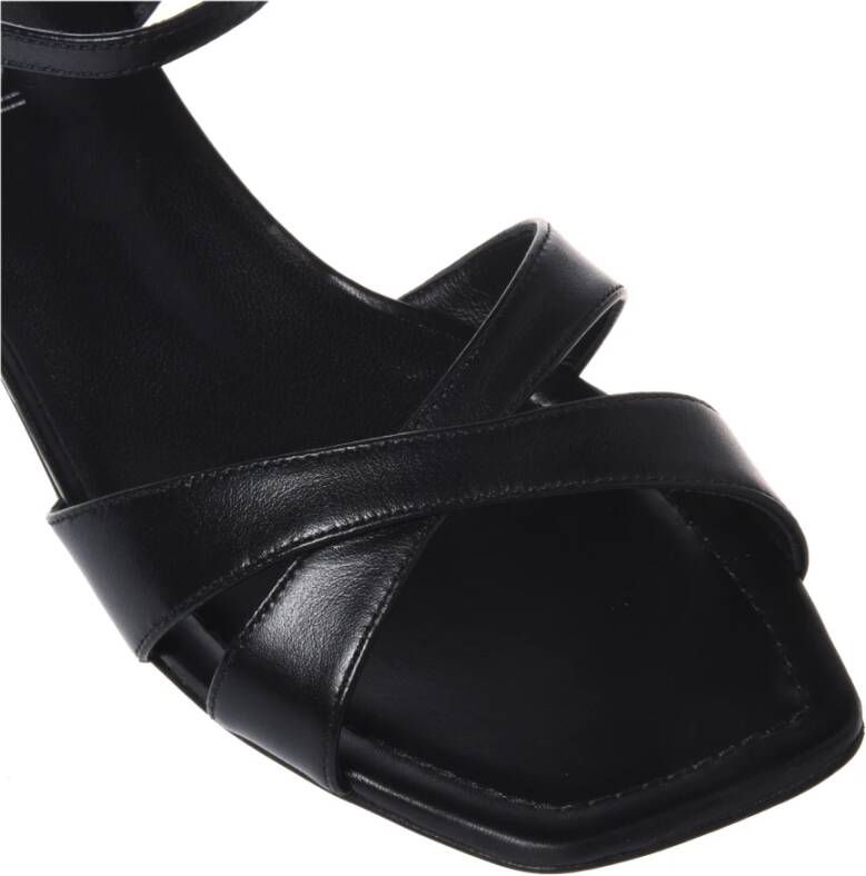 Baldinini Black leather sandals