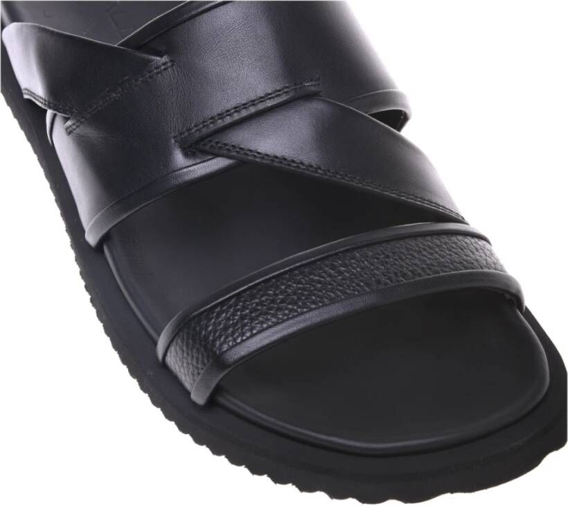 Baldinini Black leather sandals