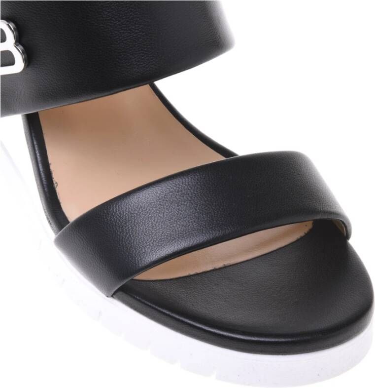 Baldinini Black nappa leather sandal