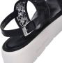 Baldinini Black petal mesh sandal - Thumbnail 2