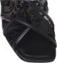 Baldinini Black petal mesh sandal - Thumbnail 2