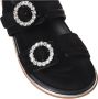 Baldinini Black suede and satin sandal - Thumbnail 2